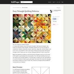 Easy Triangle Quilting Patterns