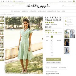 Triangle Print Bass Strait Wrap Dress from the Sydney City Collection by Shabby Apple