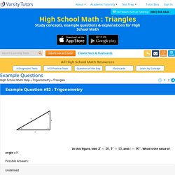 Triangles - High School Math