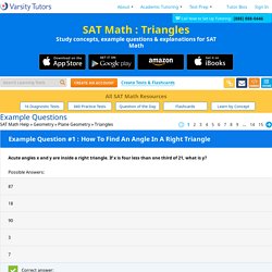 Triangles - SAT Math