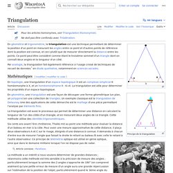 Triangulation