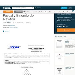 Guia Del Triangulo de Pascal y Binomio de Newton