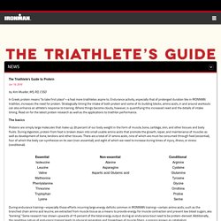 Triathletes Guide to Protein