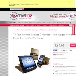 Tri-Axis Stasis Western Leather Collection case for iPad 2 - Tuff-Luv.com