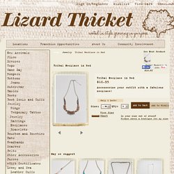 Tribal Necklace in Red - Shop Lizard Thicket