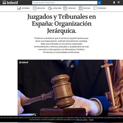 Juzgados y Tribunales en España: organización jerárquica.