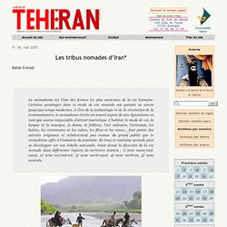 Les tribus nomades d’Iran*