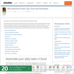 Tips & tricks for better looking Charts in Excel 2010, 2013, 2007