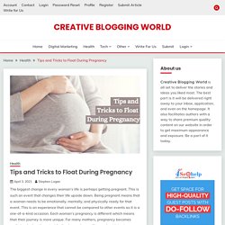 Tips and Tricks to Float During Pregnancy