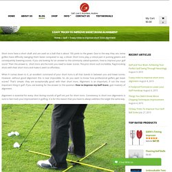 5 easy tricks to improve short irons alignment