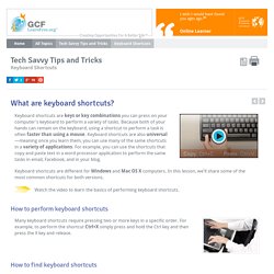 Tech Savvy Tips and Tricks: Keyboard Shortcuts