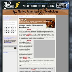 RAVEN: the Trickster God from Native American mythology
