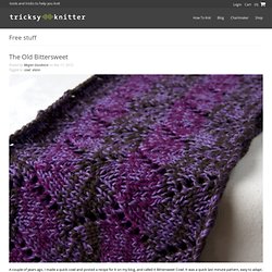 Tricksy Blog: Easy Knitting Patterns