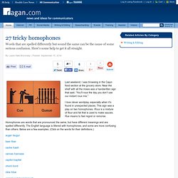 27 tricky homophones