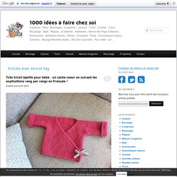 tricot - 1000 idées à faire chez soi
