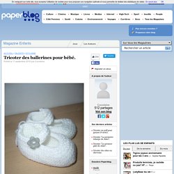 Tricoter des ballerines pour bébé.