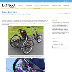 Cargo carrying bicycles and tricycles