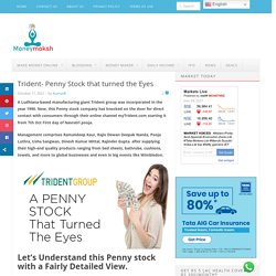 Trident- Penny Stock that turned the Eyes -