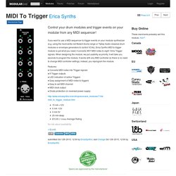 Erica Synths MIDI To Trigger - Eurorack Module on ModularGrid