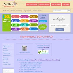 Trigonometry: Theorems, formula, rules and Worksheets