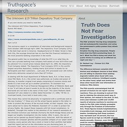 The Unknown $19 Trillion Depository Trust Company « Truthspace’s Research