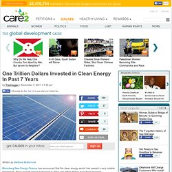 One Trillion Dollars Invested in Clean Energy In Past 7 Years