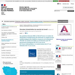 Données trimestrielles du marché du travail - Direccte Ile-de-France
