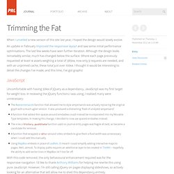 Trimming the Fat — Paul Robert Lloyd