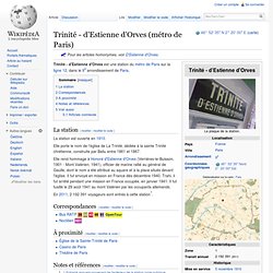 Trinité - d'Estienne d'Orves (métro de Paris)