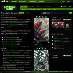 The Matrix Comics - Matrix Wiki - Neo, Trinity, Wachowski Brothers