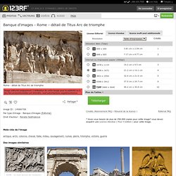 Rome - Détail De Titus Arc De Triomphe Banque D'Images, Photos, Illustrations Libre De Droits. Image 14986706.