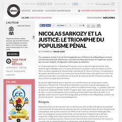 Nicolas Sarkozy et la Justice: le triomphe du populisme pénal