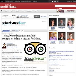 TripAdvisor becomes a public company: What it means for Mass.