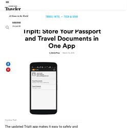 TripIt: Store Your Passport and Travel Documents in One App