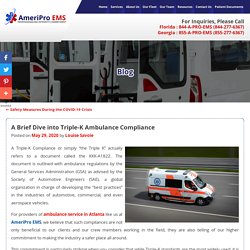 A Brief Dive into Triple-K Ambulance Compliance