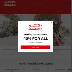 Used Triumph Engines for sale - Getcarsnow.com