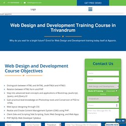 Web Designing Training in Trivandrum - 100% Job Guaranteed, Request Demo