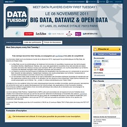 Trois start ups lancent les Data Tuesday Paris