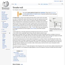 Trombe wall