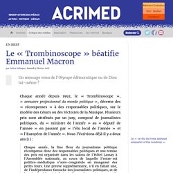 Le « Trombinoscope » béatifie Emmanuel Macron