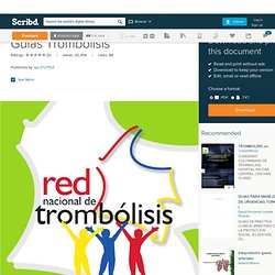 Trombolíticos disponibles en Colombia for Guias Trombolisis
