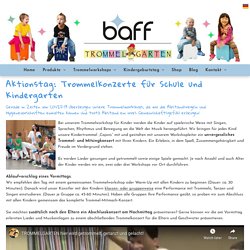 Trommelworkshops und Mitmachkonzert für Kinder