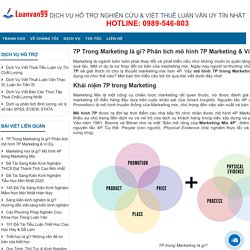 7P Trong Marketing là gì? Phân tích mô hình 7P Marketing & Ví Dụ