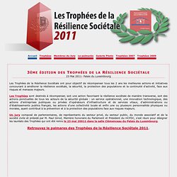 Les Trophées de la Résilience Sociétale 2011 - HCFDC