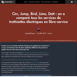 Circ, Jump, Bird, Lime, Dott : on a comparé tous les services de trottinettes électriques en libre-service - Vroom