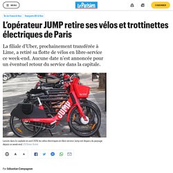 L’opérateur JUMP retire ses vélos et trottinettes électriques de Paris