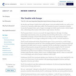 Book - The Trouble With Europe By Roger Bootle