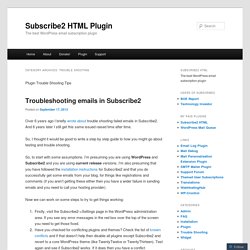 Subscribe2 HTML Plugin
