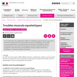 Troubles musculo-squelettiques