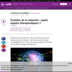 Troubles de la mémoire : quels espoirs thérapeutiques ?